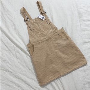 Corduroy overall dress